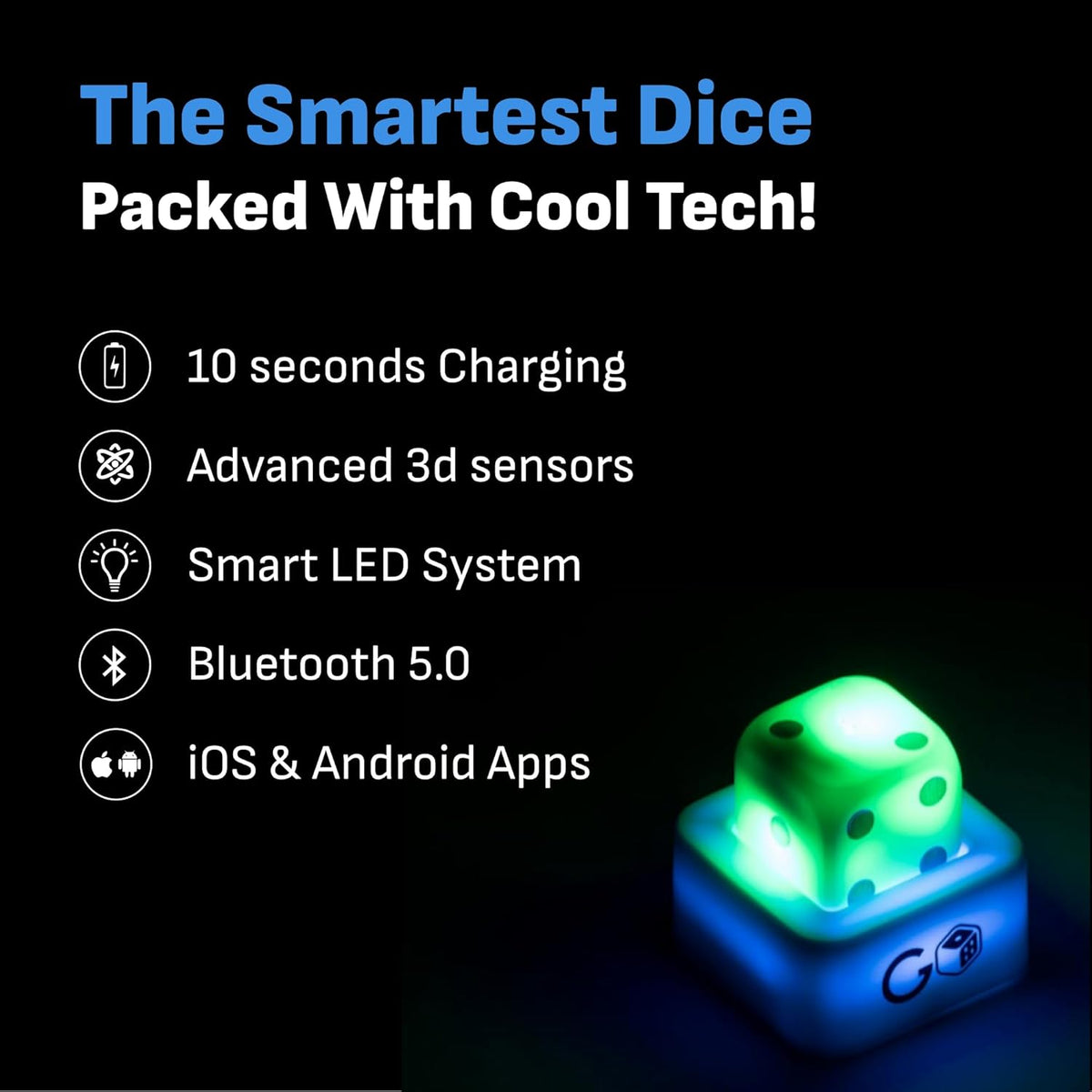 GoDice Paquete completo - 6 dados inteligentes conectados