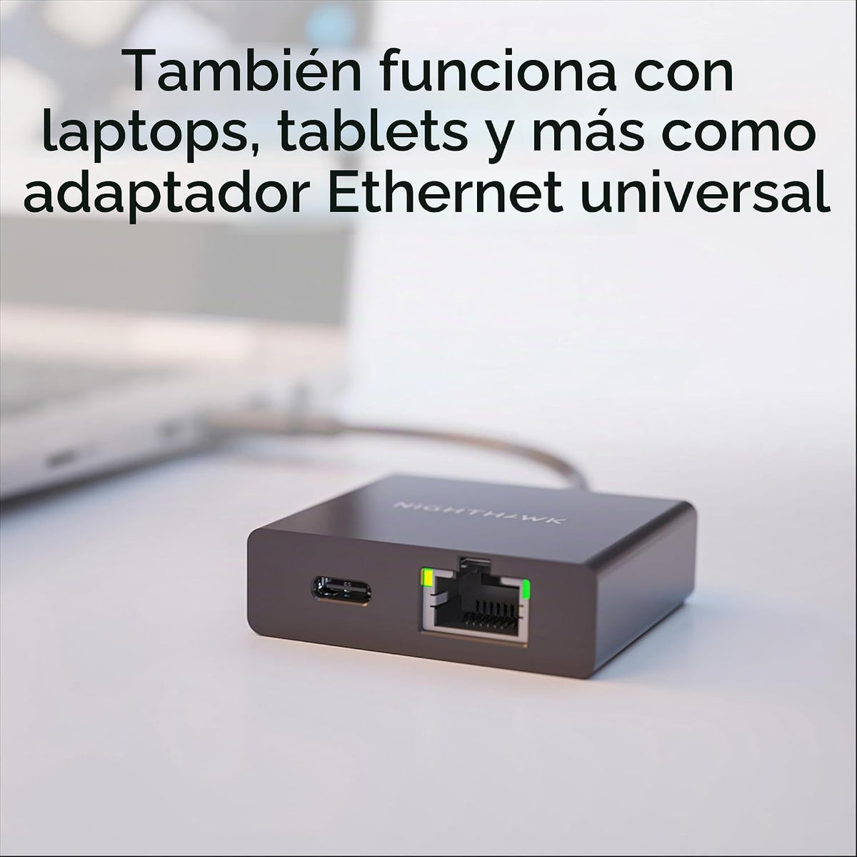 NETGEAR Adaptador USB-C a Ethernet de Nighthawk (USB2ETH) – Conectividad LAN Gigabit rápida para tu hotspot móvil Nighthawk M6 Pro o M6