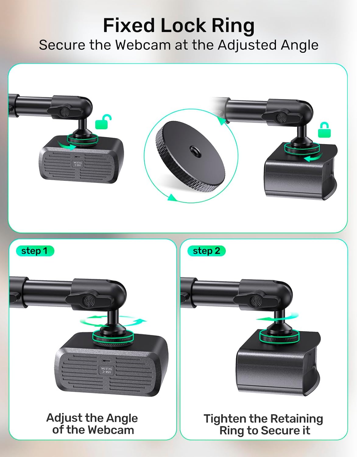 Soporte de pared para llave Elgato para aire y cámara, metal resistente
