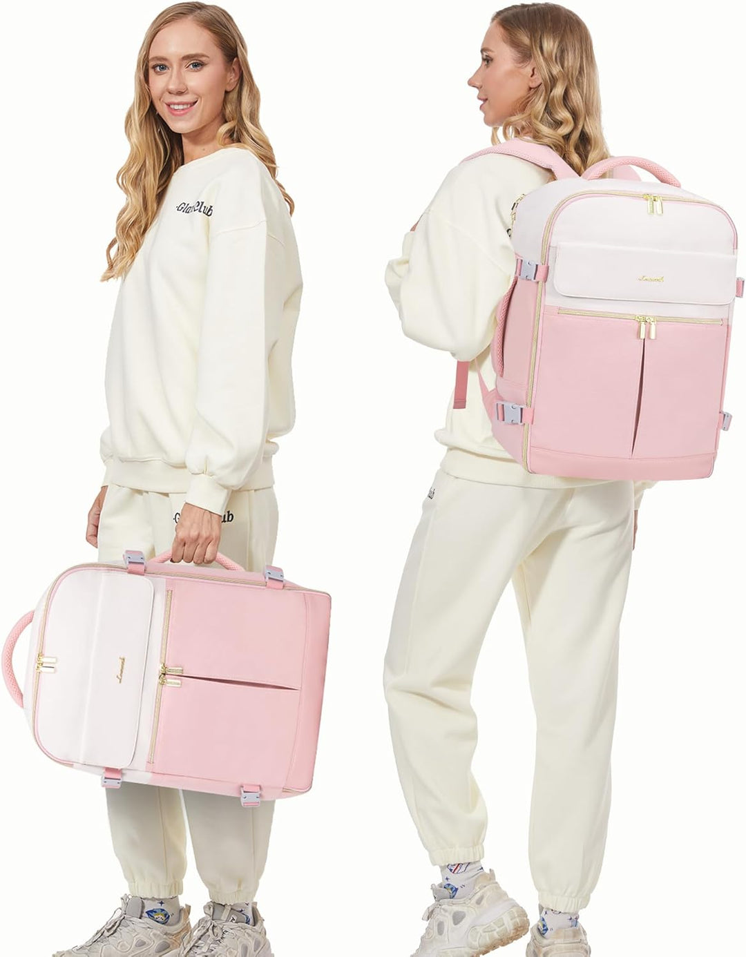 LOVEVOOK - Mochila de mano, mochila de viaje de 40L para mujer con...