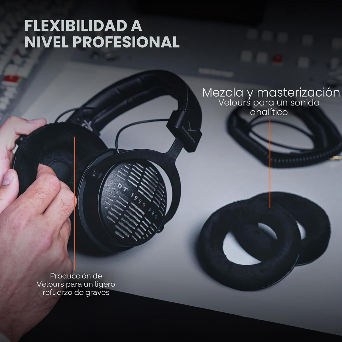 Beyerdynamic DT 1990 Pro MKII (30 Ohm), auriculares de estudio de espalda