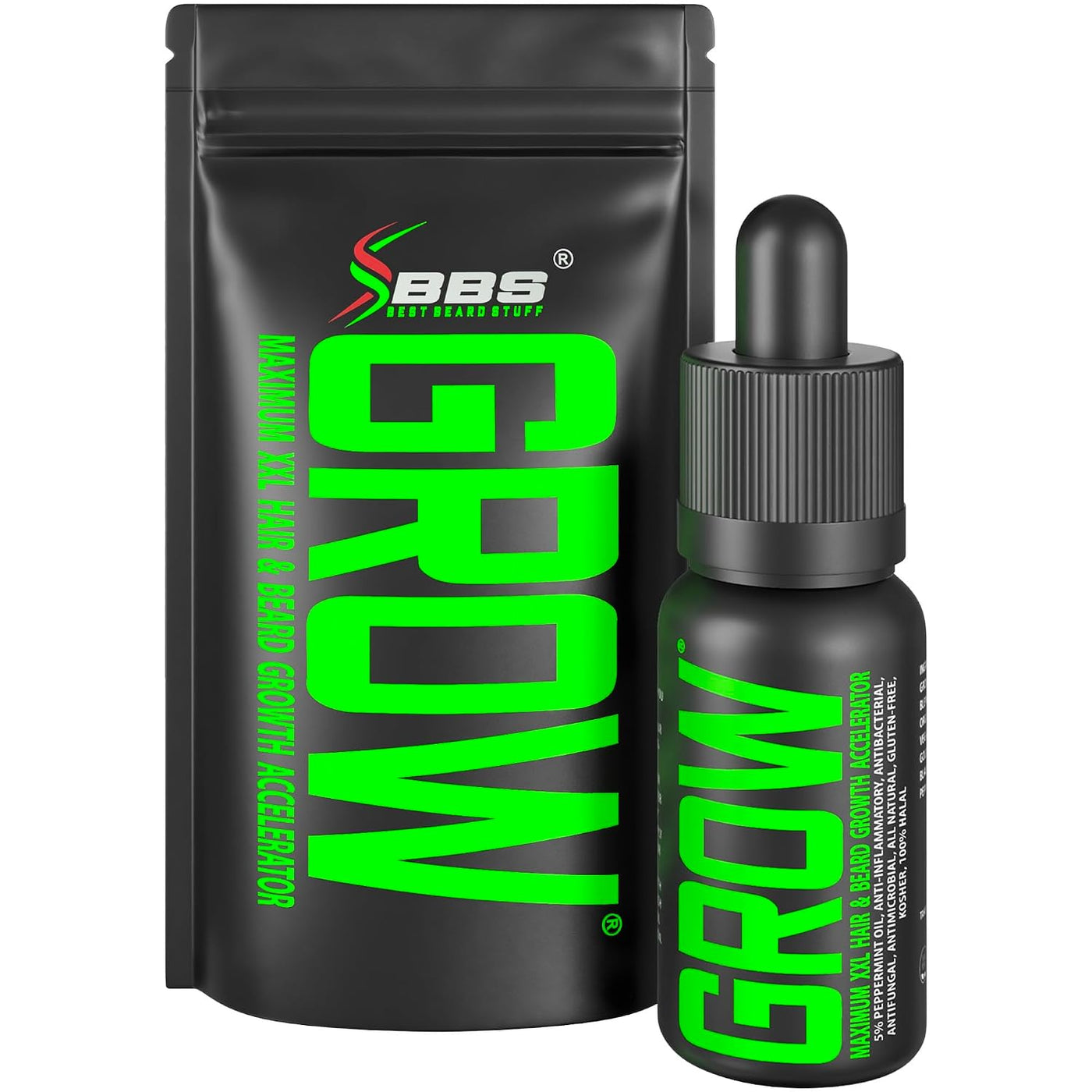 Suero para el Crecimiento de la Barba - GROW Maximum XXL Aceite par...
