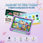 Tablet infantil de 10 pulgadas, tableta Android 16 para niños, controles
