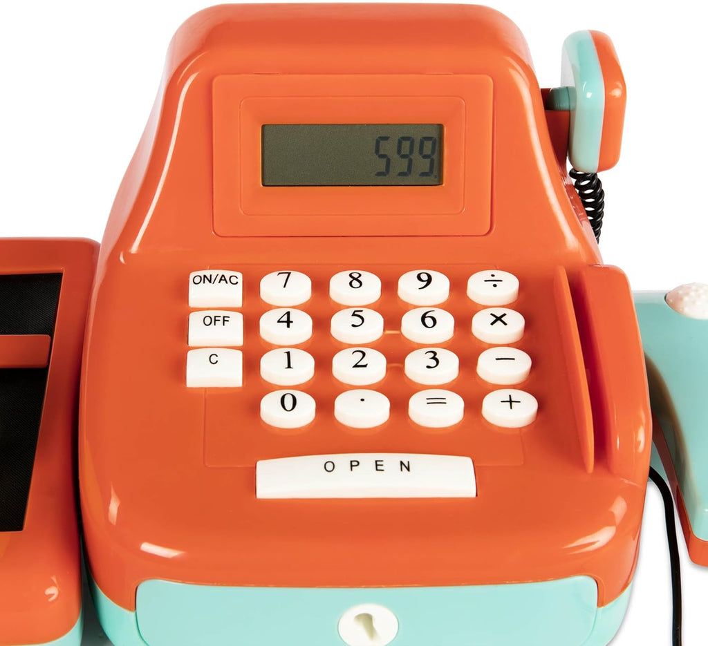 Battat Caja registradora para niños con escáner y sonidos, juego de 26