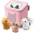 Toniebox 2 My First Farm Bundle para Kids 1+ con Soft y Squeezable Cow, Horse, y Pig - Cloud Pink