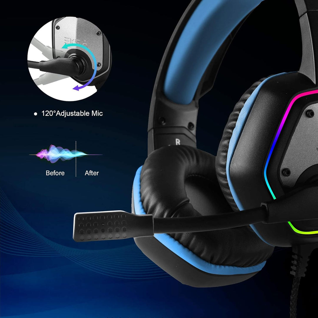 EKSA E1000 - Auriculares para juegos, auriculares de computadora co...