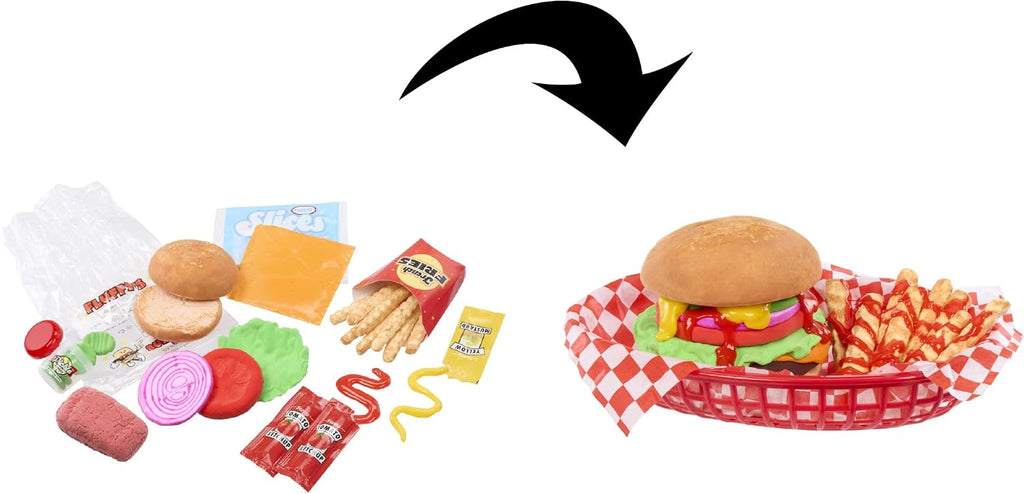 Slime Life Kit de slime DIY de hamburguesa con queso: desempaqueta ingredientes para hacer, aplastar y estirar tu slime de alimentos, a partir de 8 años