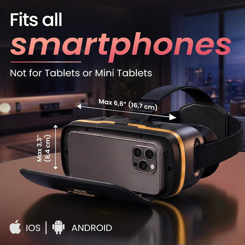 3D Auricular de Realidad Virtual para Niños + Control Remoto Android - para iPhone y teléfonos Android