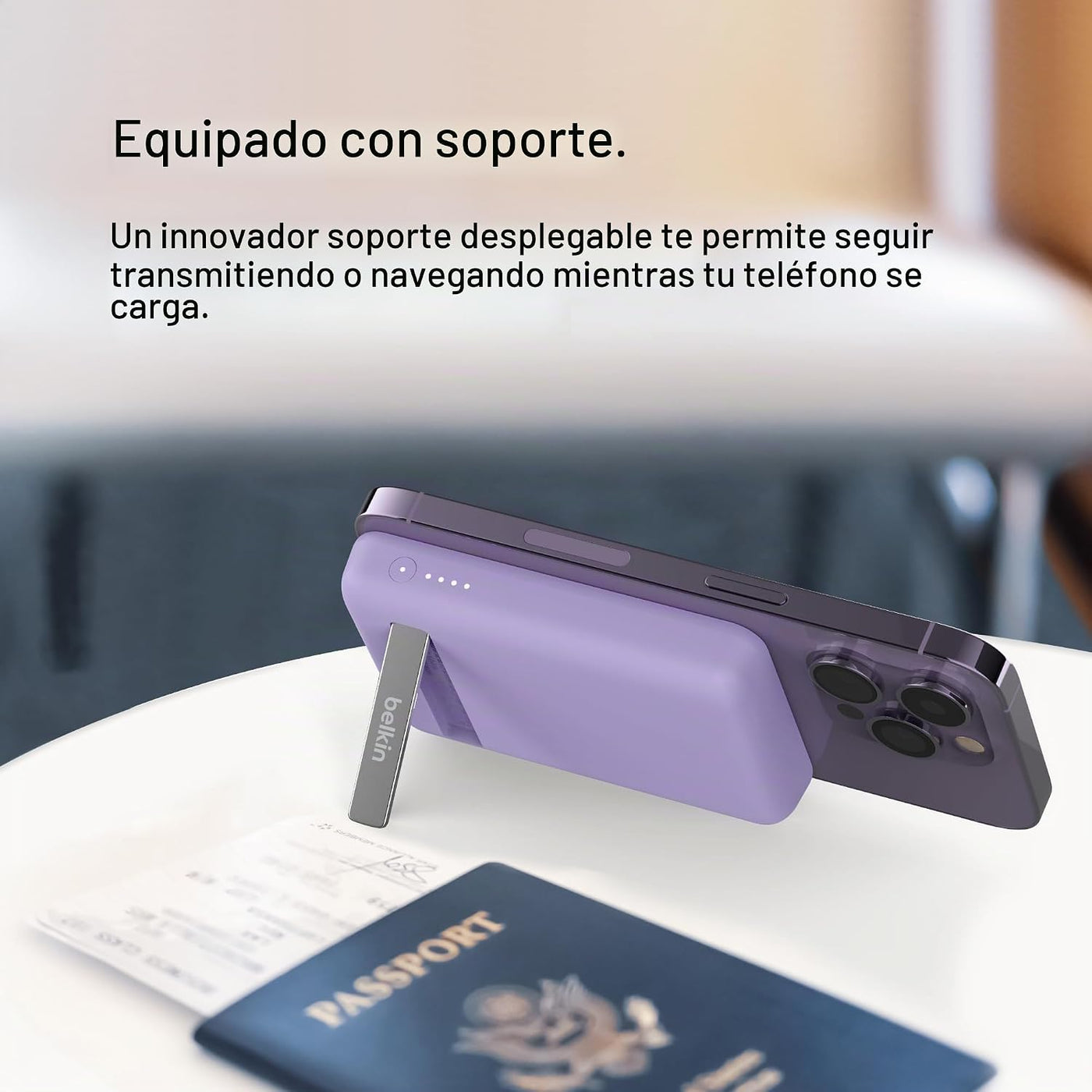 Belkin Cargador portátil, banco de energía inalámbrico de 5000 mAh,...