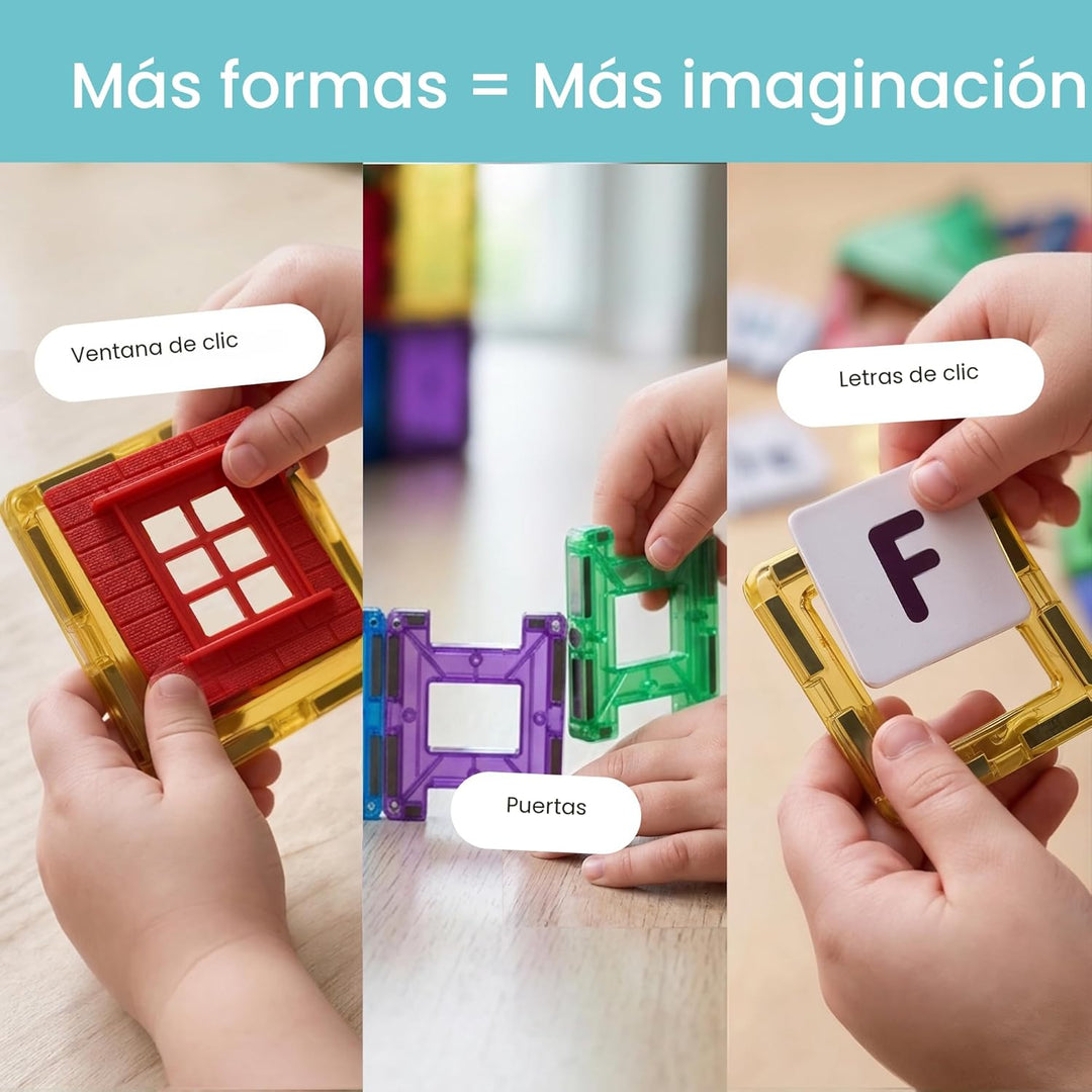 Playmags - Azulejos magnéticos para niños \u2013 Juego de construcc...
