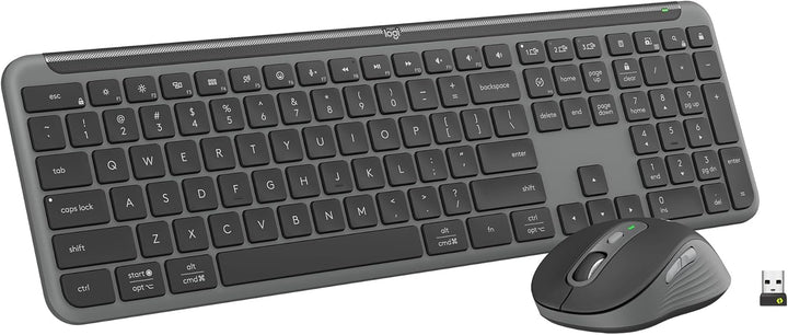 Logitech MK955 Signature - Combo de teclado y mouse inalámbricos, p...
