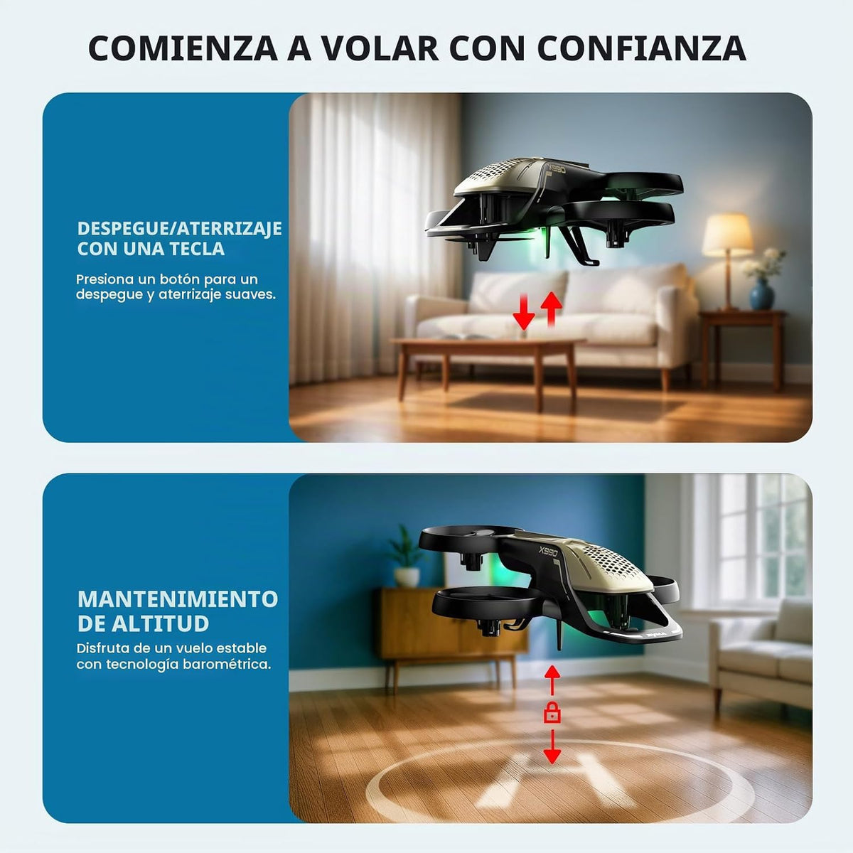 SYMA X990 - Avión RC para niños, acrobacias volando con protector de hélice