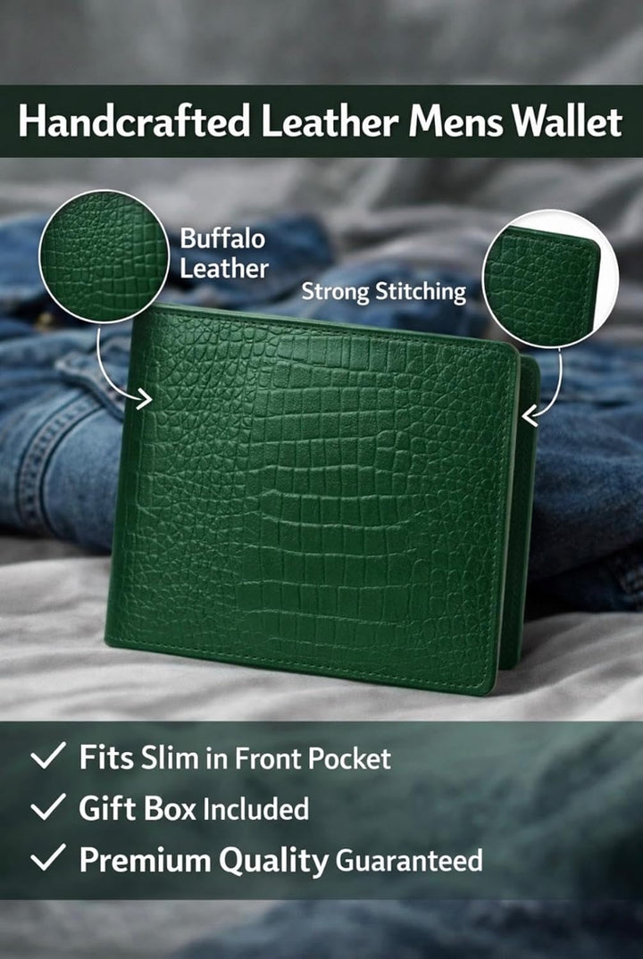 Billetera de cuero con bloqueo RFID, clásica y minimalista, plegabl...