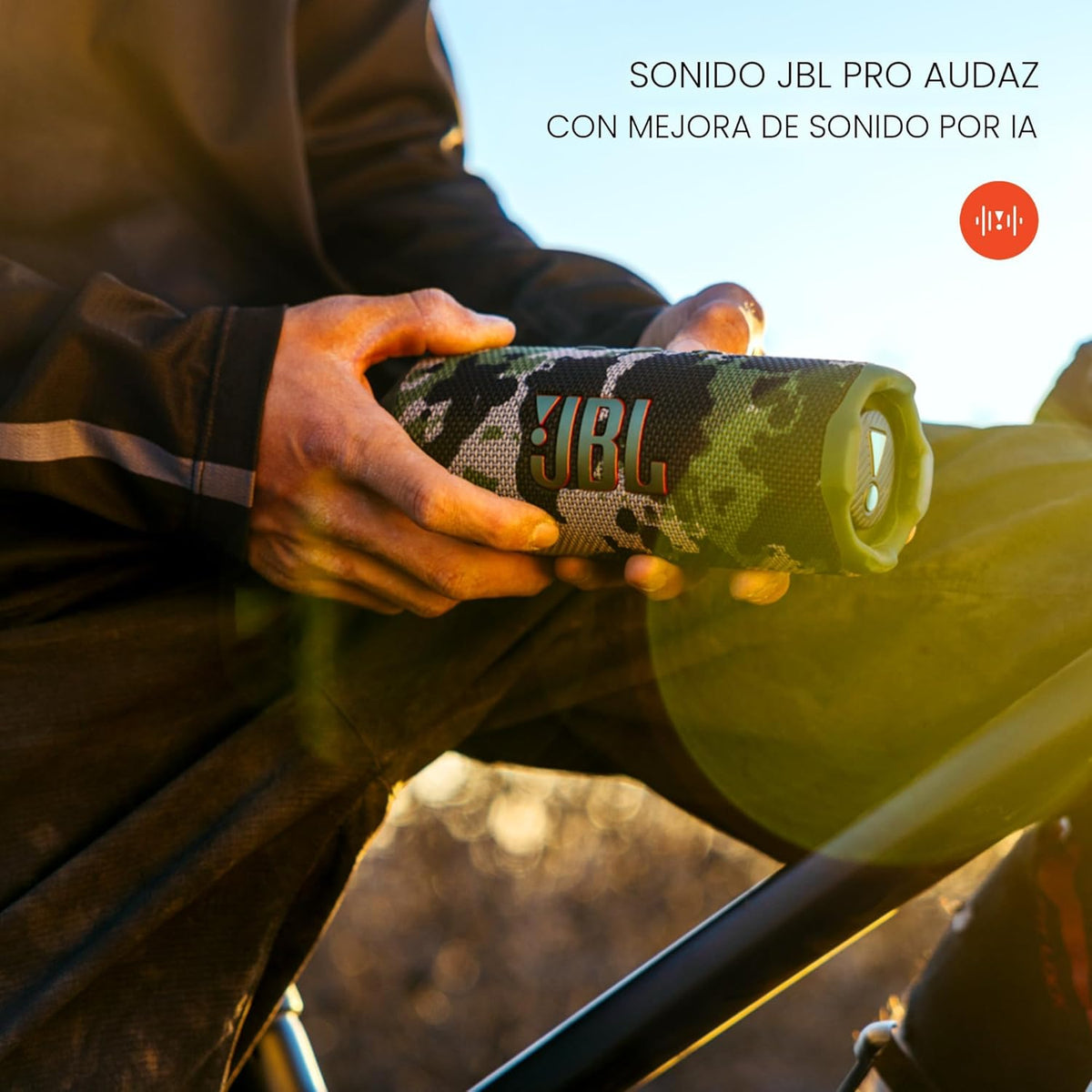JBL Flip 7 - Bocina portátil resistente al agua y a caídas, sonido...