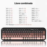 MOFII Combo de teclado y mouse inalámbricos, teclado pequeño compac...