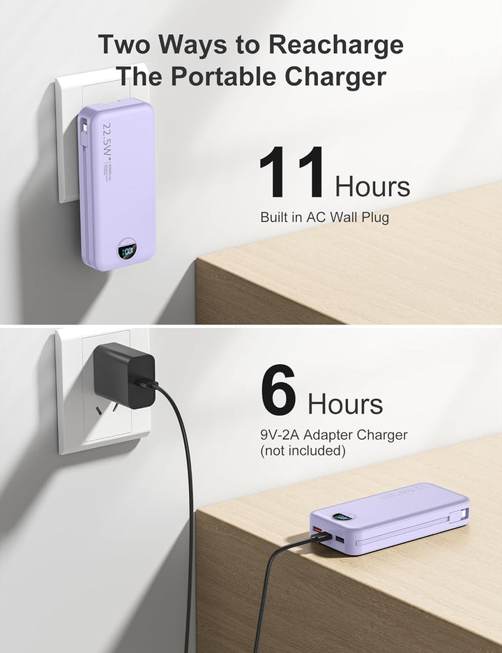 aonidi Cargador de Batería Portátil Ultra-Portátil de 20000mAh PD20...
