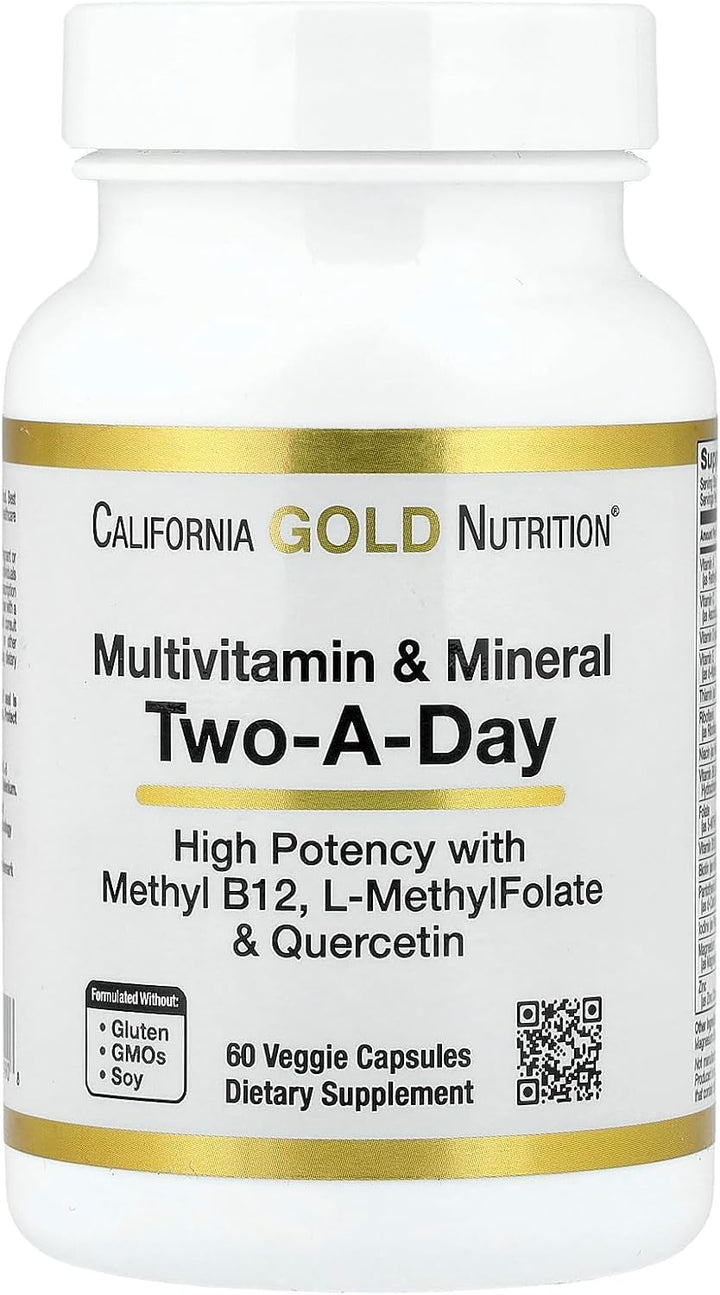 California Gold Nutrition Multivitamínico y mineral con metil B12,...