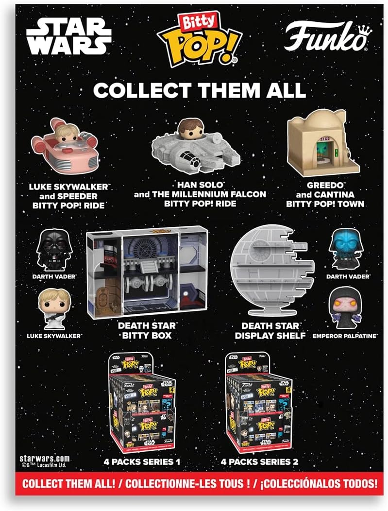 Funko Calendario de cuenta regresiva Pop! Bitty: Star Wars - 24 días de sorpresas - Mini figuras de vinilo coleccionables - Caja misteriosa - Idea de regalo - Regalo de vacaciones para niños - Cuenta