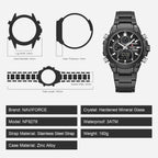 NAVIFORCE Relojes digitales multifunción, reloj analógico impermeable 3ATM para hombres, reloj de pulsera de lujo luminoso, regalo