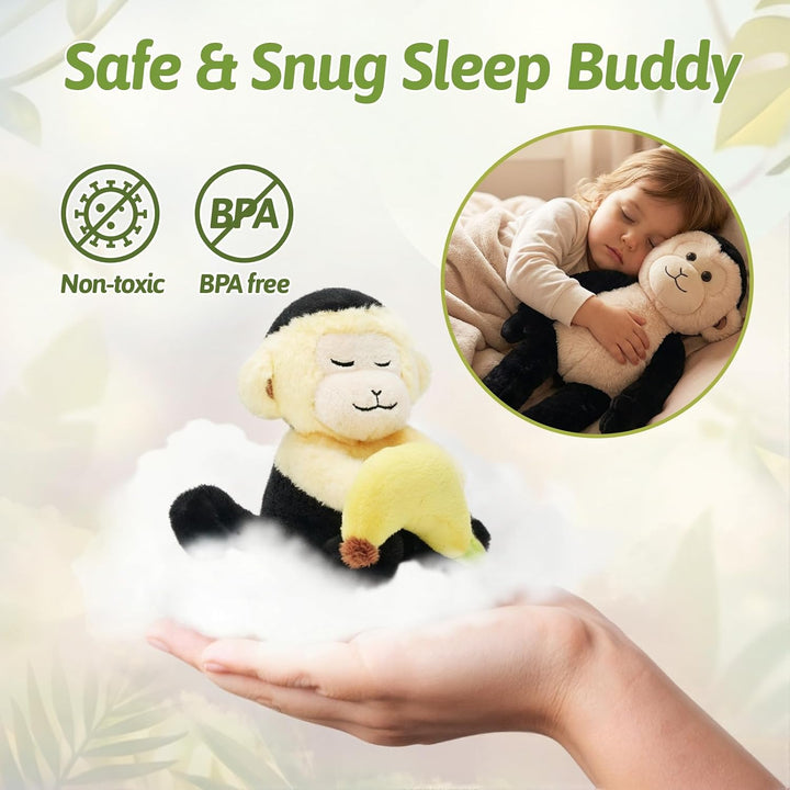OUOZZZ Mono de peluche de 5 piezas, 19.3 pulgadas, pulsera abrazabl...