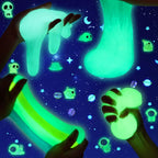 Paquete de 9 unidades de slime Galaxy que brilla en la oscuridad, slime espacial con dijes de astronauta, alienígenas y ovni, juego de limos de bricolaje, juguetes sensoriales, regalos de fiesta para niños