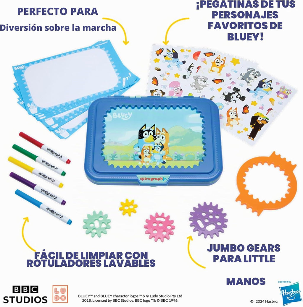 Spirograph Jr Bluey Toys Toddler Arts y Crafts para Kids Drawing Kit