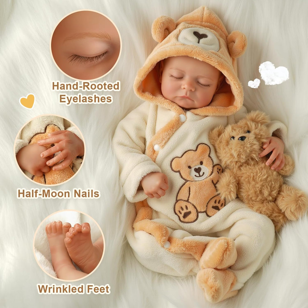 BABESIDE Muñecas de bebé Reborn de 20 pulgadas, de vinilo suave y t...