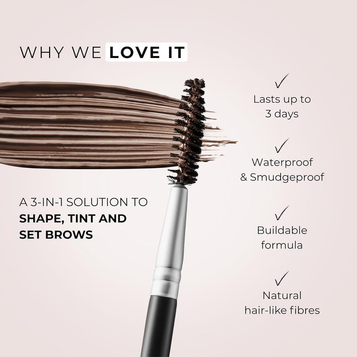 WUNDERBROW Gel para cejas, impermeable, a prueba de manchas, de lar...