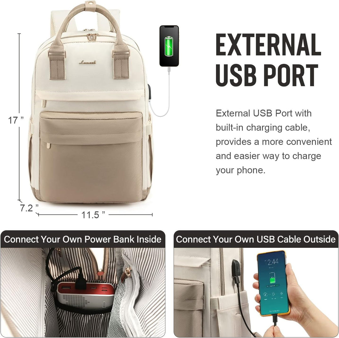 LOVEVOOK - Mochila para laptop de 15.6 pulgadas para mujer, bolsa d...