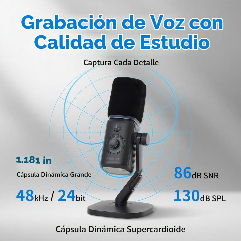 Amaran Kit de soporte de escritorio para micrófono, micrófono inalámbrico