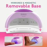 SUNUV Luz LED UV para uñas, secador de uñas para esmalte de gel con...