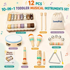 Juego de instrumentos musicales para niños, juguetes Montessori