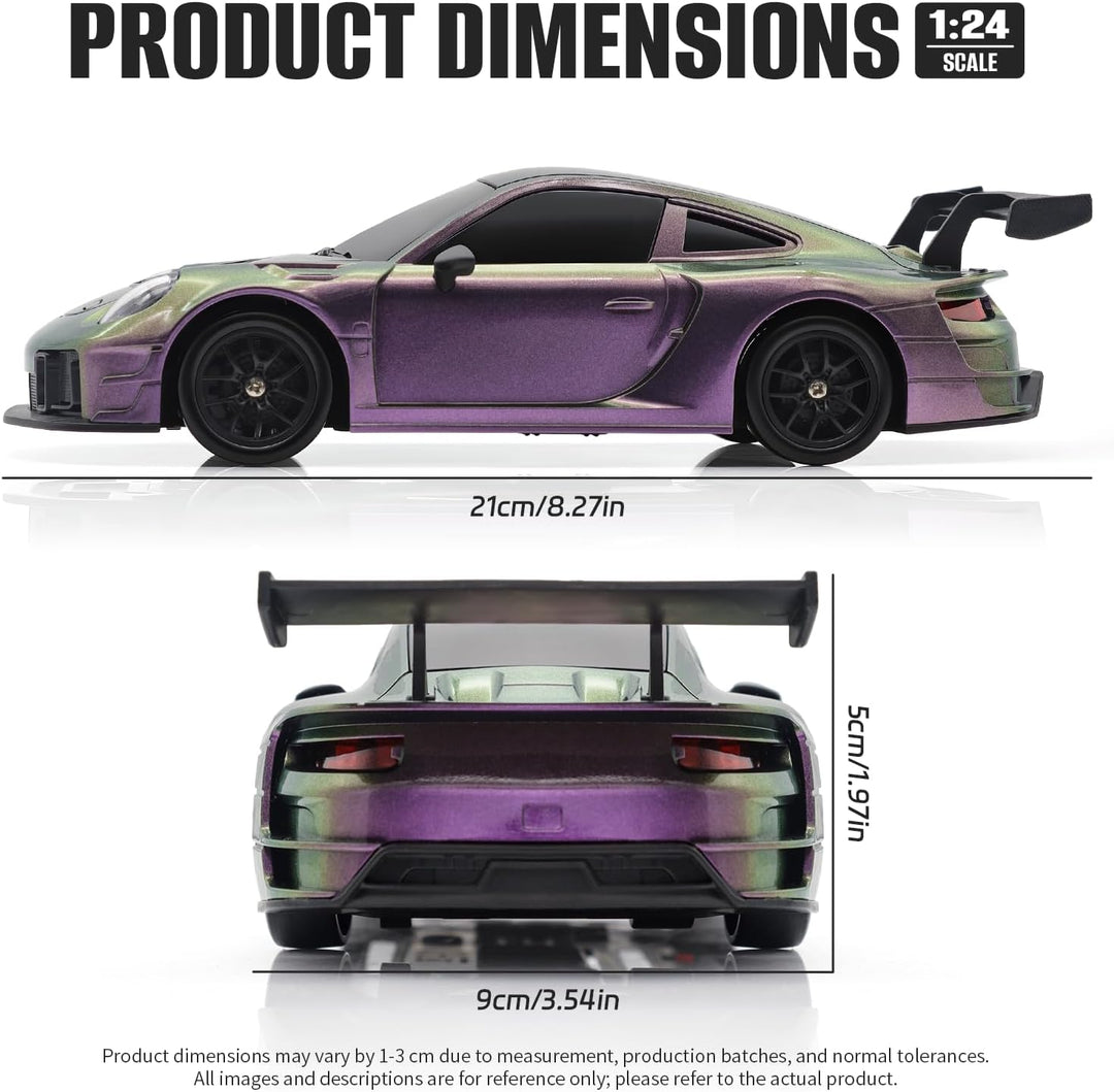 Aka Supaku Coche de deriva a control remoto, 1:24 4WD, vehículo con...