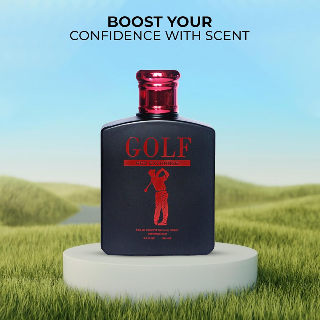 A CENTER Colonia para Hombre Golf Limited Red &amp; Golf Red Exchan...