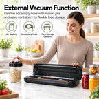 MEGAWISE - Máquina selladora al vacío, ahorrador de alimentos con modos
