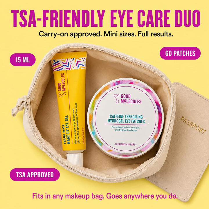 Good Molecules - Kit de ojos energizante - Gel de ojos Yerba Mate W...