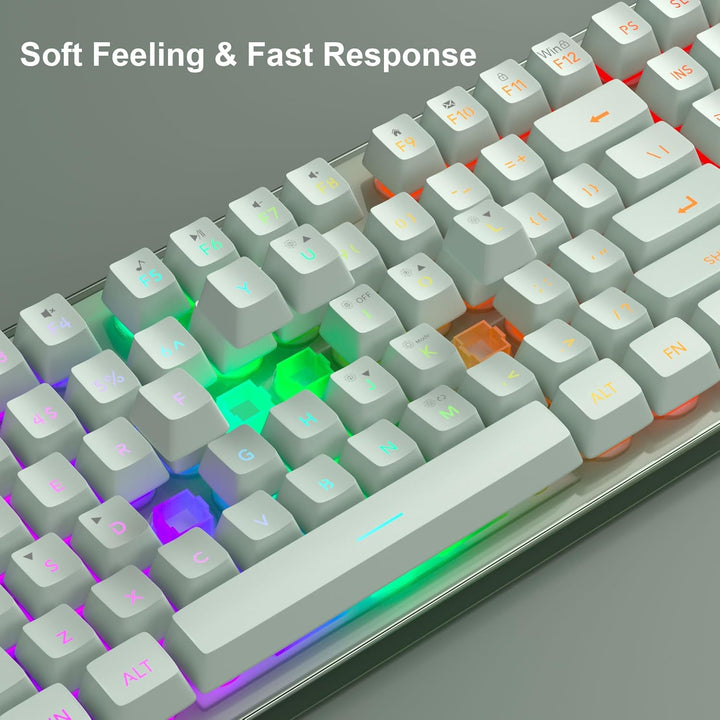 Combo de teclado y mouse para juegos, teclado K1 con retroiluminaci...