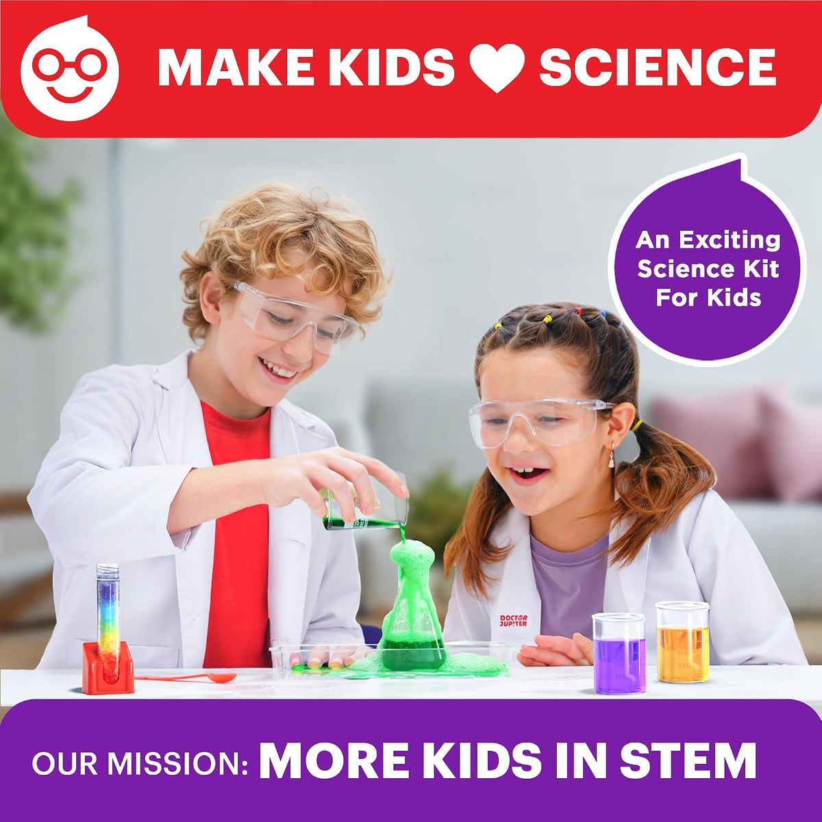 Doctor Jupiter Kit de experimentos científicos definitivos para niños a