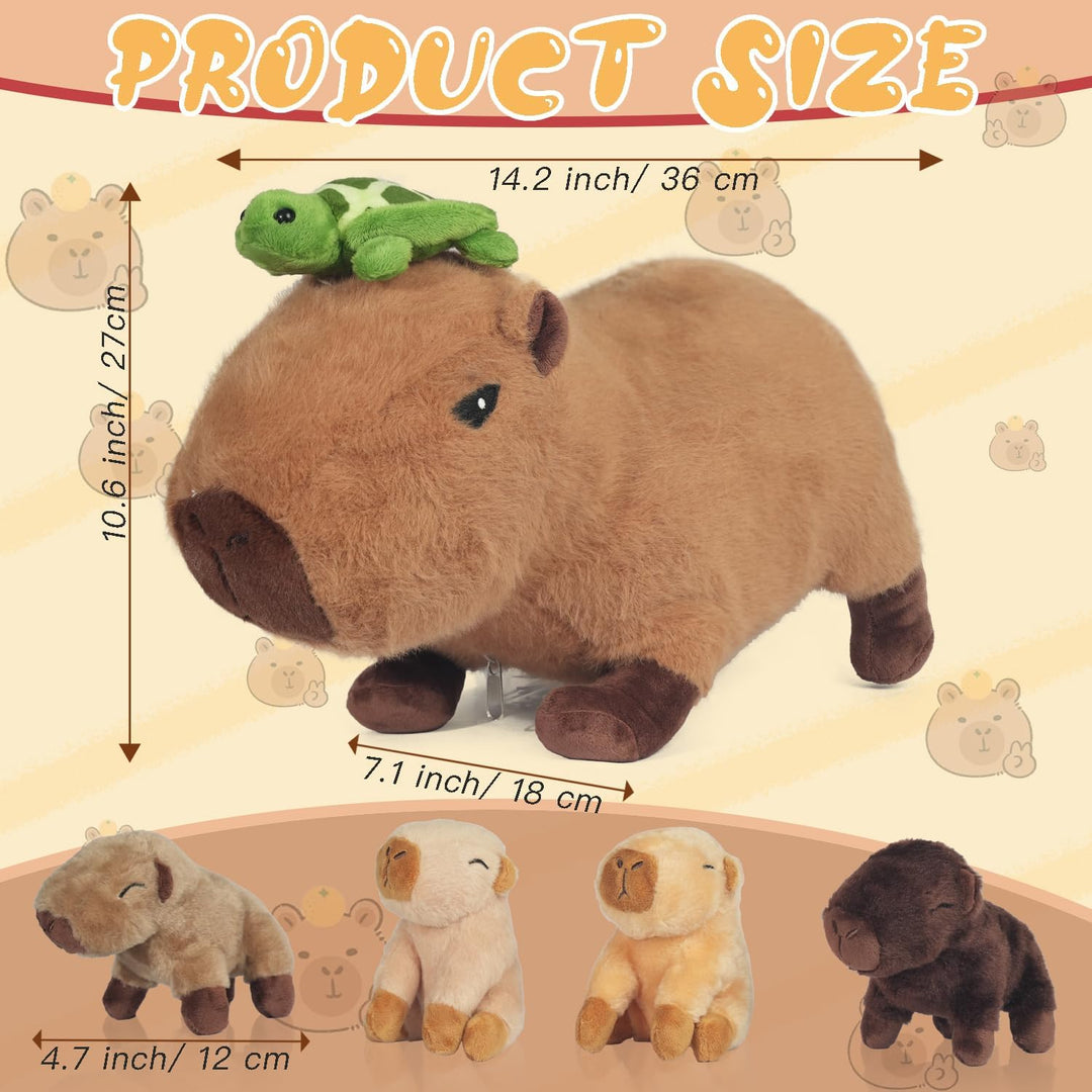 Peluche de Capibara 5 en 1, 14.2 Pulgadas Animal de Peluche Capibar...