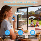 Walkie Talkies de video para niños, paquete de 2 walkie talkies recargables con pantalla a color HD, video en tiempo real, juguetes de campamento al aire libre y regalos de cumpleaños para
