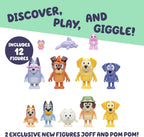 Bluey Super Fan - Juego de figuras de 12 personajes