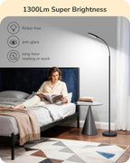 Lámpara EDISHINE Lámpara de pie LED 1300LM Super brillante lectura lámparas de pie