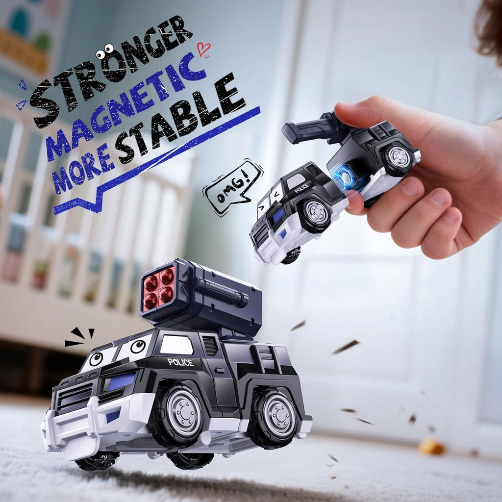 Transform Toys para Boys 4-6 6-8, Magnetic Robot Toys 4 5 6 Year Old Boy