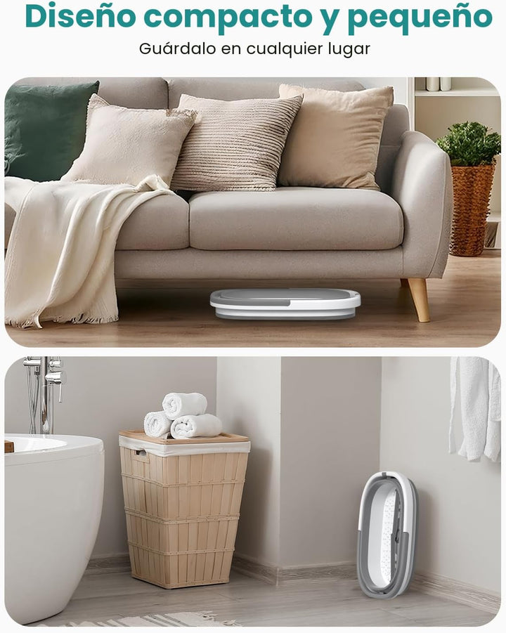 Nekteck Tina Plegable para Remojo de Pies con Cubo para Bañera de P...