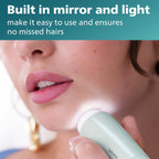 Philips Beauty Serie 5000 - Afeitadora eléctrica y peluquera personal para mujer, inalámbrica y compacta, cabeza hipoalergénica, depilación suave y rápida, fácil retoques, verde menta, BRR474/00