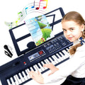 SEMART teclado Piano digital piano eléctrico portátil teclado de música electrónica de 61 teclas juguete para niños principiantes instrumentos musicales con soporte de micrófono USB regalo de