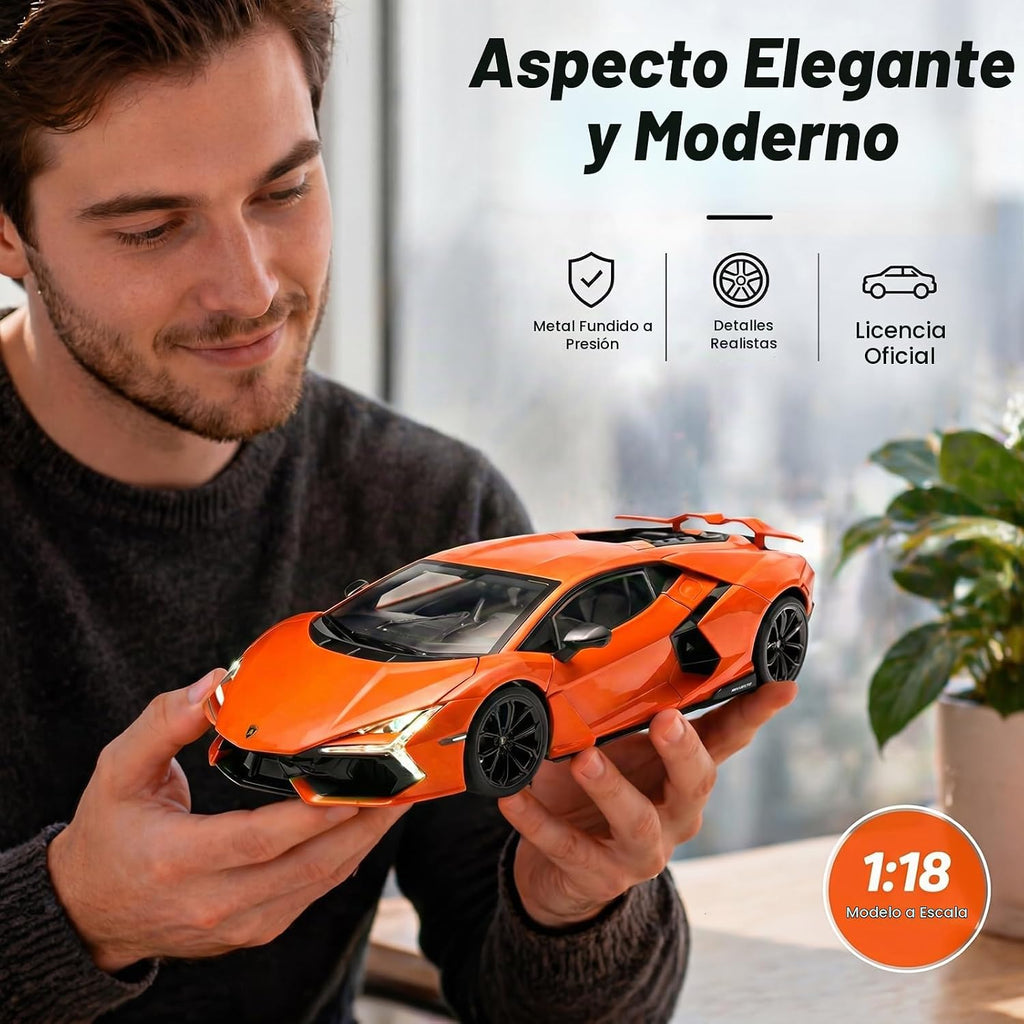 Modelos de automóviles fundidos a presión a escala 1/18, compatibles con