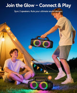 BassBloom Roar 1 altavoz Bluetooth portátil, sonido potente de 60 W...