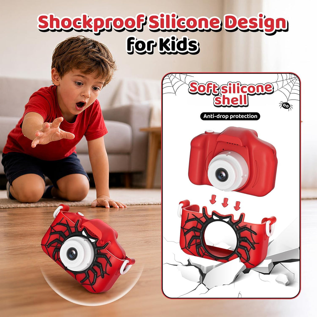Desuccus Spider Toys - Cámara digital de 48 MP para niños
