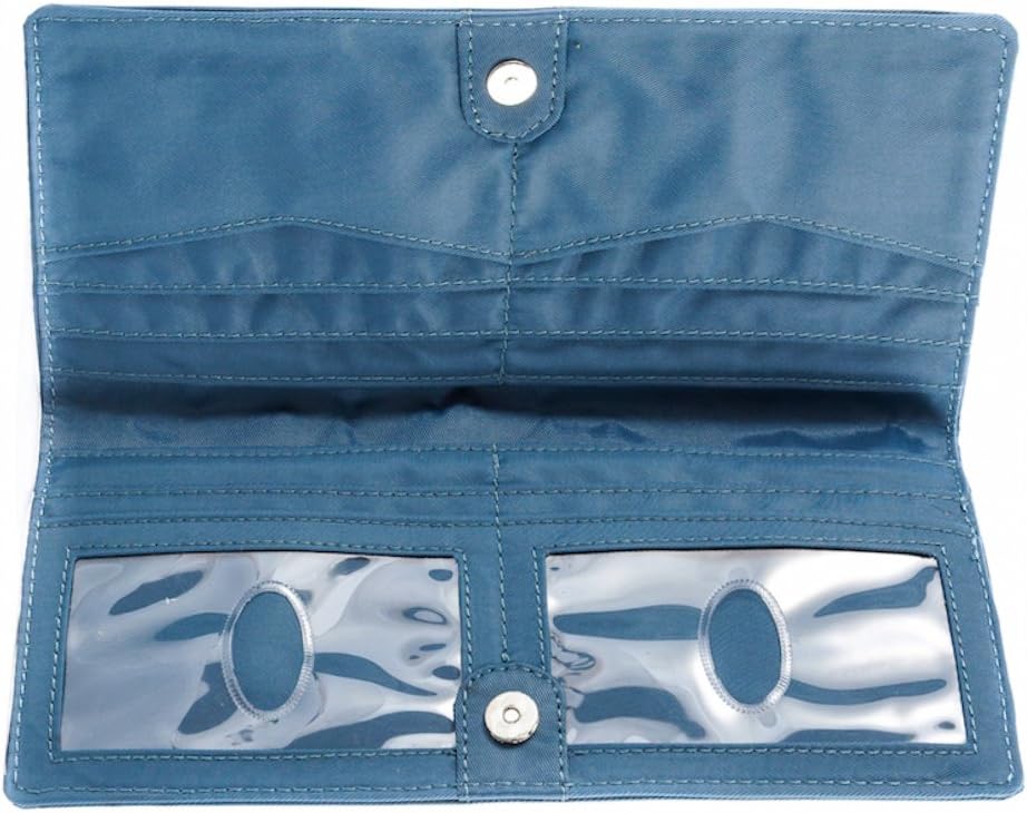 Big Skinny Billetera ejecutiva para mujer con pliegue doble para chequera, hasta 40 tarjetas